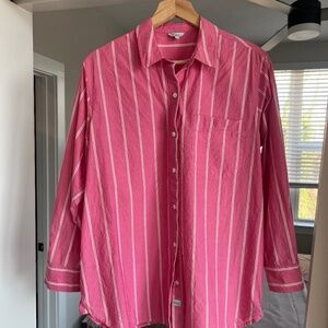 Cotton Poplin - Elsa Shirt - Hibiscus White - Rails Brand